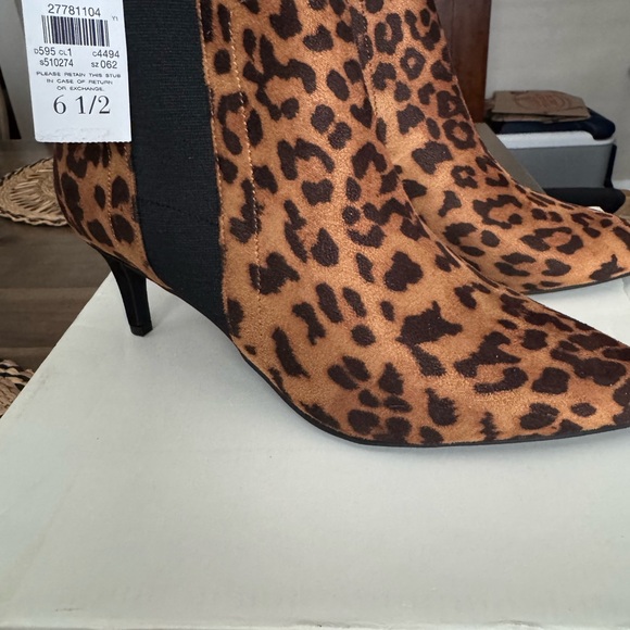 Ann Taylor Shoes - Ann Taylor Animal Print Ankle Booties